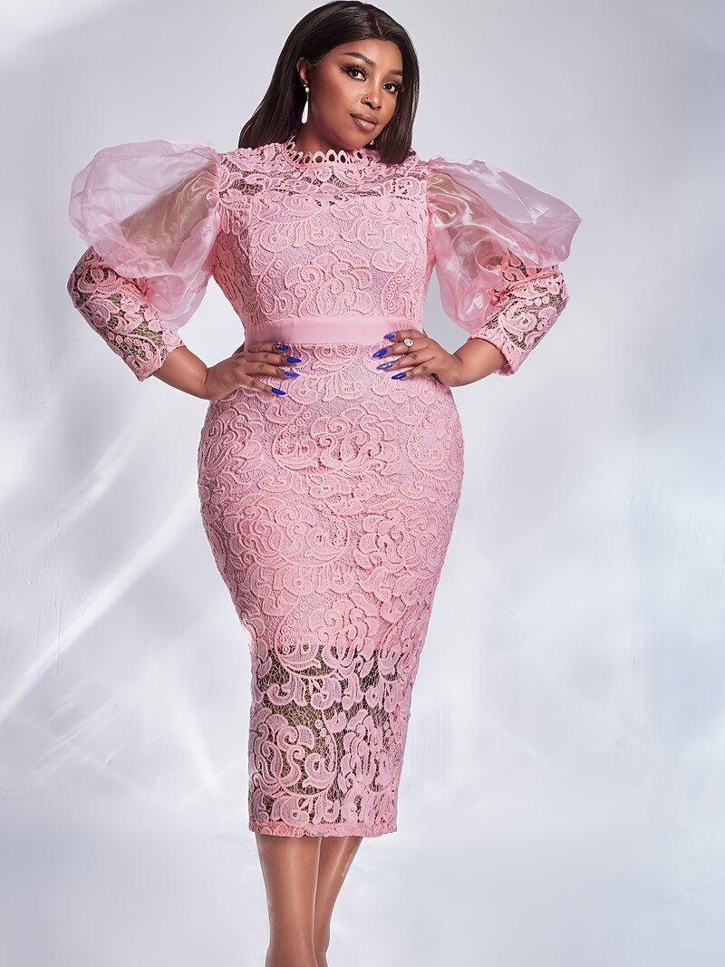 2025 нова трансгранична европейска и американска дамска елегантна официална пола с мастилена дантела и оголени рамене