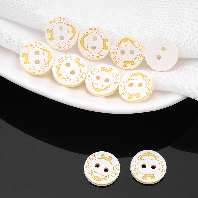 Vaikiškų drabužių sagos 20 vnt. 13 mm, kūdikio megztinis, kardiganas, spalvingos mielos animacinių filmukų dekoratyvinės apvalios sagos, viršutiniai aksesuarai