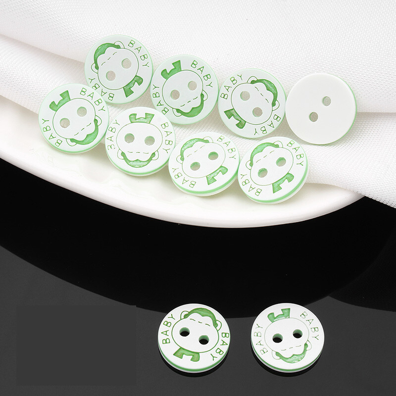 Vaikiškų drabužių sagos 20 vnt. 13 mm, kūdikio megztinis, kardiganas, spalvingos mielos animacinių filmukų dekoratyvinės apvalios sagos, viršutiniai aksesuarai