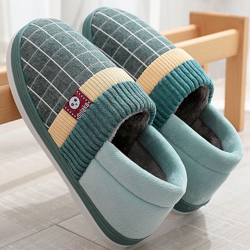 Īpašas kokvilnas čības sievietēm rudenī un ziemā, lietošanai telpās, ar biezām zolēm, pūkaini kokvilnas apavi siltumam, ārzemju tirdzniecībai pāri robežām