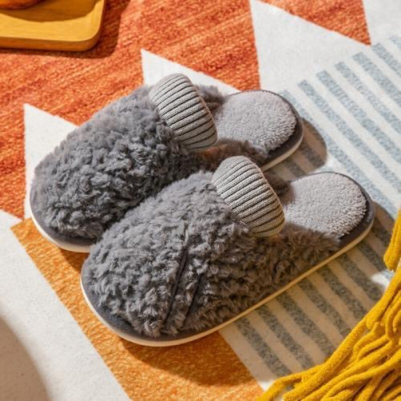 Īpašas kokvilnas čības sievietēm rudenī un ziemā, lietošanai telpās, ar biezām zolēm, pūkaini kokvilnas apavi siltumam, ārzemju tirdzniecībai pāri robežām