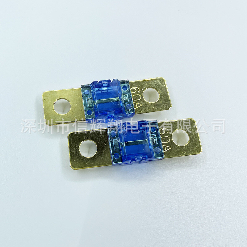 2 vnt. ANS varžtinio tipo automobilinis saugiklis naujos energijos transporto priemonėms, mažiems automobiliams su mažais plokščiais kištukais ir apvaliomis skylutėmis, 20A-200A