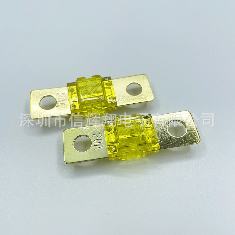 2 vnt. ANS varžtinio tipo automobilinis saugiklis naujos energijos transporto priemonėms, mažiems automobiliams su mažais plokščiais kištukais ir apvaliomis skylutėmis, 20A-200A