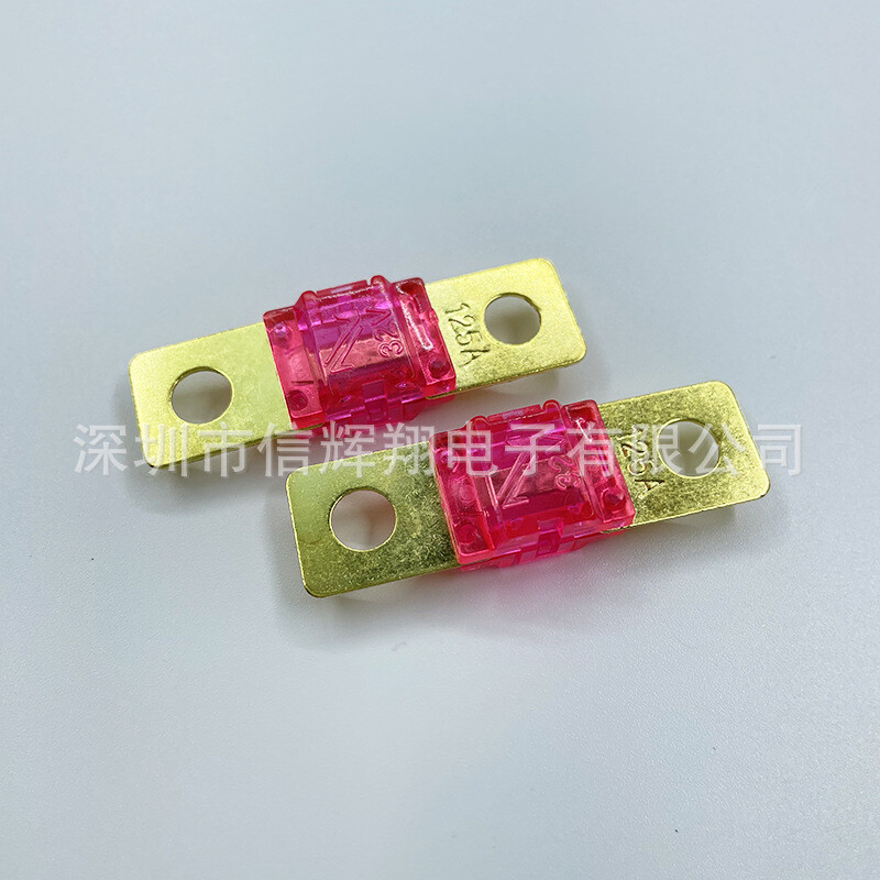 2 vnt. ANS varžtinio tipo automobilinis saugiklis naujos energijos transporto priemonėms, mažiems automobiliams su mažais plokščiais kištukais ir apvaliomis skylutėmis, 20A-200A