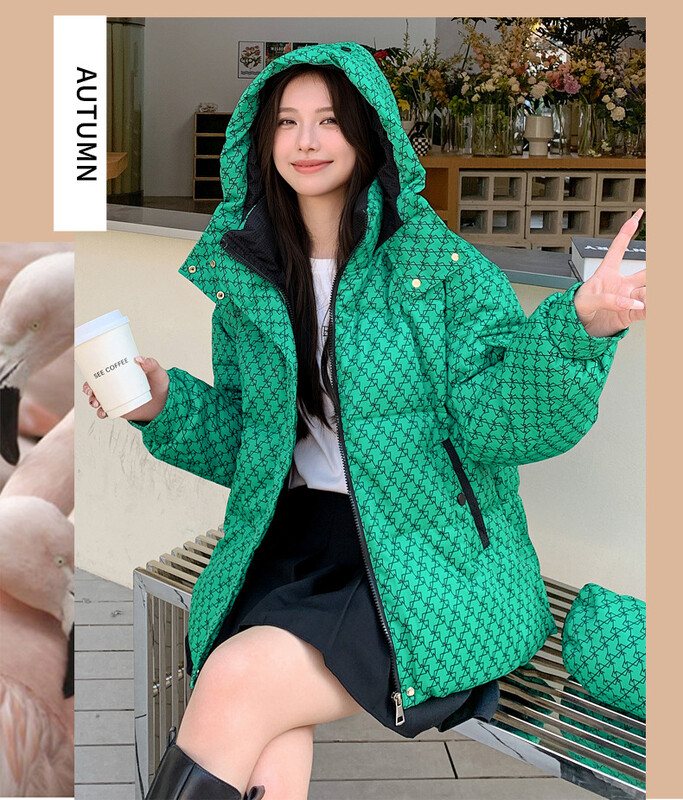 Νέο χειμερινό βαμβακερό μπουφάν για γυναίκες, κοντό, κορεάτικο στυλ, μοντέρνο, χοντρό και ζεστό, casual χειμερινή ένδυση