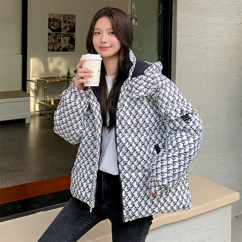Νέο χειμερινό βαμβακερό μπουφάν για γυναίκες, κοντό, κορεάτικο στυλ, μοντέρνο, χοντρό και ζεστό, casual χειμερινή ένδυση
