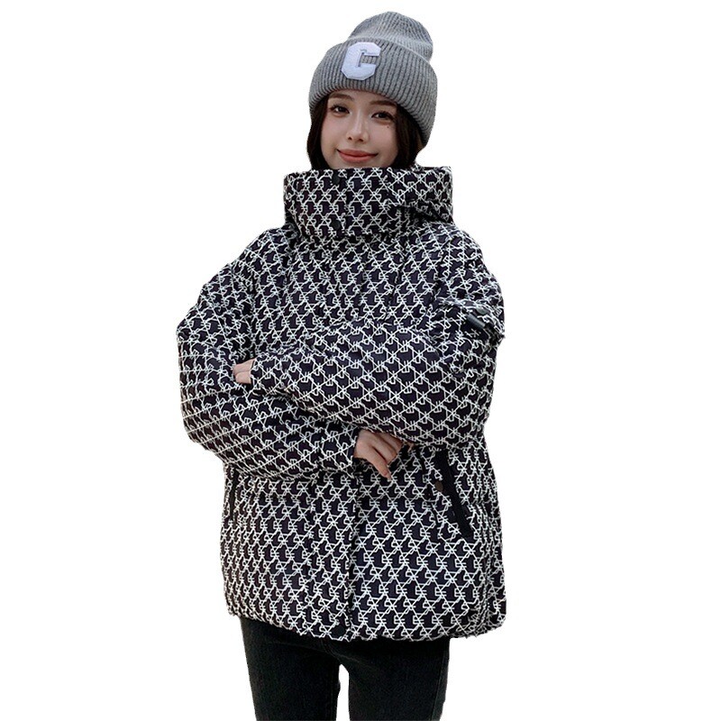 Νέο χειμερινό βαμβακερό μπουφάν για γυναίκες, κοντό, κορεάτικο στυλ, μοντέρνο, χοντρό και ζεστό, casual χειμερινή ένδυση
