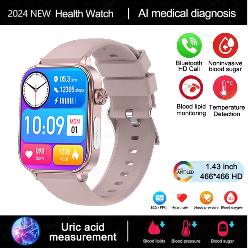 Нов смарт часовник ET570 с Bluetooth обаждане, спортен режим, функция за напомняне за броене на крачки, смарт часовник et570