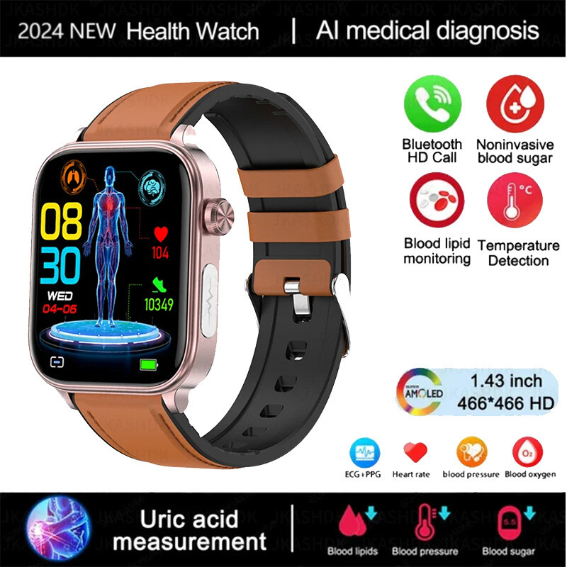 Нов смарт часовник ET570 с Bluetooth обаждане, спортен режим, функция за напомняне за броене на крачки, смарт часовник et570