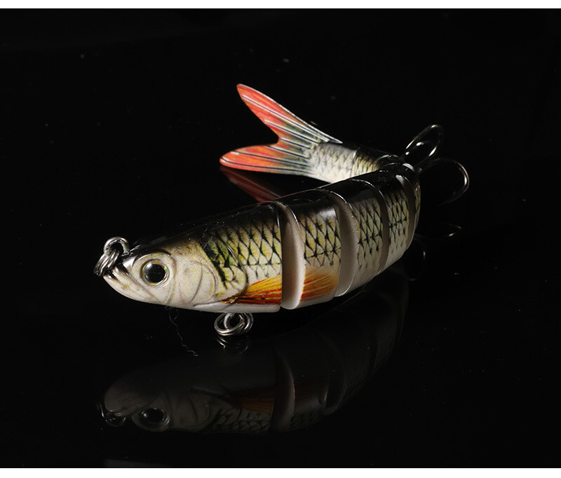 Tarpvalstybinis Europos ir Amerikos populiarus imitacinis žuvies masalas, skęstantis daugiasekcinis žuvies masalas, 26 g, 13,5 cm, aštuonių sekcijų jūrinės žvejybos masalas, kietas masalas.