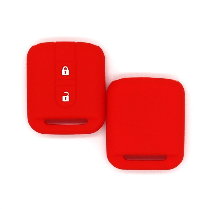 Подходящ за Nissan Sylphy Teana, прав силиконов калъф за ключ с 2 бутона