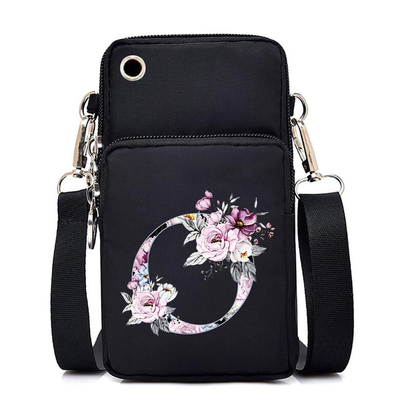 26-азбучен принт ежедневна преносима чанта през рамо нова чанта за през рамо многофункционална модна чанта за мобилен телефон