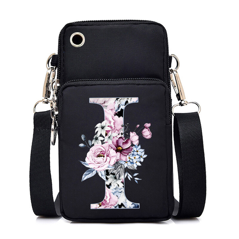 26-азбучен принт ежедневна преносима чанта през рамо нова чанта за през рамо многофункционална модна чанта за мобилен телефон