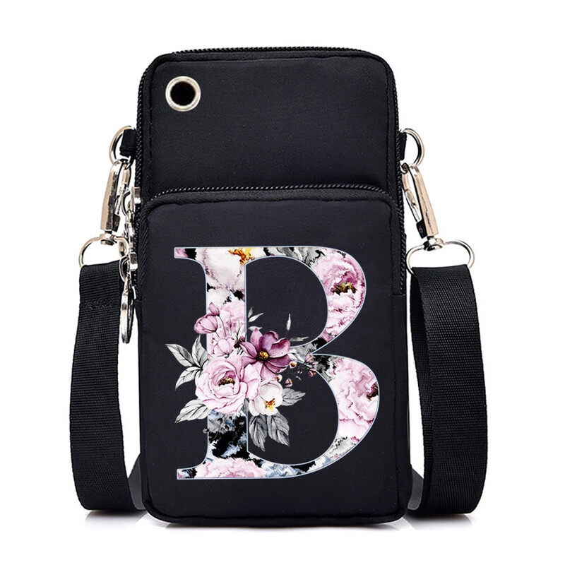 26-азбучен принт ежедневна преносима чанта през рамо нова чанта за през рамо многофункционална модна чанта за мобилен телефон