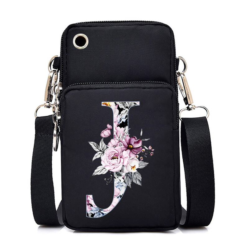 26-азбучен принт ежедневна преносима чанта през рамо нова чанта за през рамо многофункционална модна чанта за мобилен телефон