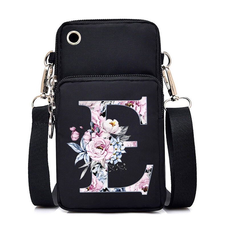 26-азбучен принт ежедневна преносима чанта през рамо нова чанта за през рамо многофункционална модна чанта за мобилен телефон