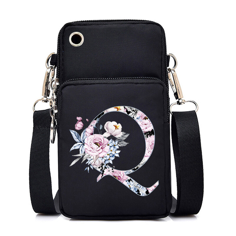 26-азбучен принт ежедневна преносима чанта през рамо нова чанта за през рамо многофункционална модна чанта за мобилен телефон