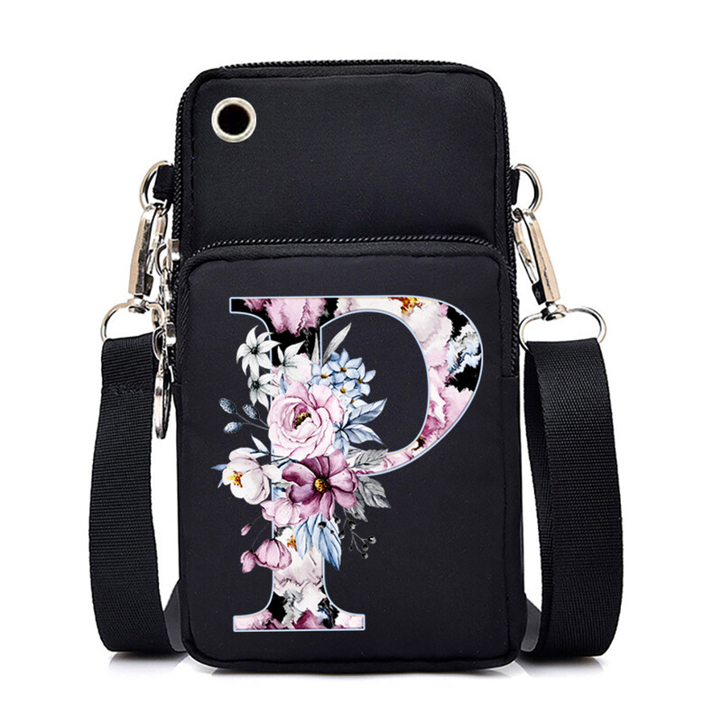 26-азбучен принт ежедневна преносима чанта през рамо нова чанта за през рамо многофункционална модна чанта за мобилен телефон