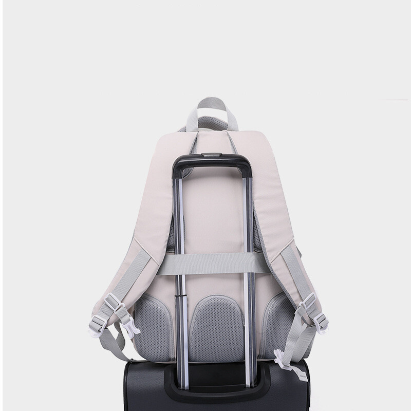 23 naujiems pradinių ir vidurinių mokyklų mokiniams skirta kuprinė stuburui apsaugoti, vienspalvė, daugiafunkcinė, lengva, didelės talpos, su daugybe skyrių, skaidri