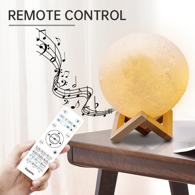 Tarpvalstybinis „Bluetooth“ garsiakalbis su nuotolinio valdymo pultu, 16 spalvų, muzika, šviesa, mėnulio šviesa, atmosfera, šviesa, garsas