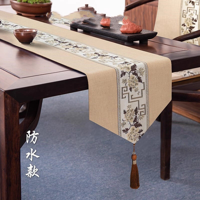 Пътека за маса, нова покривка за чай в китайски стил, европейска семпла маса за хранене, шкаф за телевизор, шкаф за обувки, дълга маса за чай