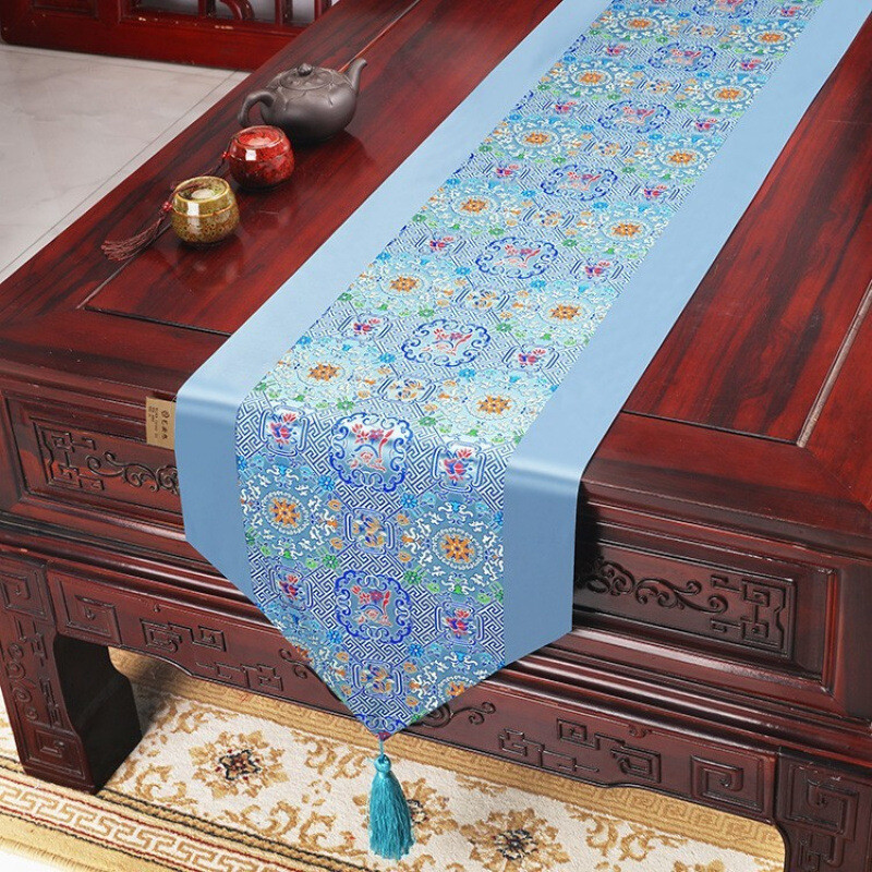 Пътека за маса, нова покривка за чай в китайски стил, европейска семпла маса за хранене, шкаф за телевизор, шкаф за обувки, дълга маса за чай