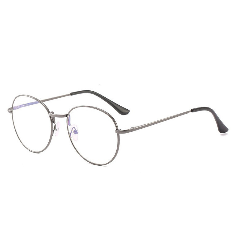  Нови метални очила против синя светлина за мъже и жени, корейски ретро кръгли рамки, HD очила за четене за хора на средна и по-възрастна възраст