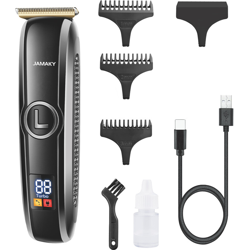 JAMAKY plaukų kirpimo mašinėlė, elektrinė plaukų kirpimo mašinėlė, įkraunama elektrinė plaukų kirpimo mašinėlė, daugiafunkcis namų skutimosi elektrinis skustuvas