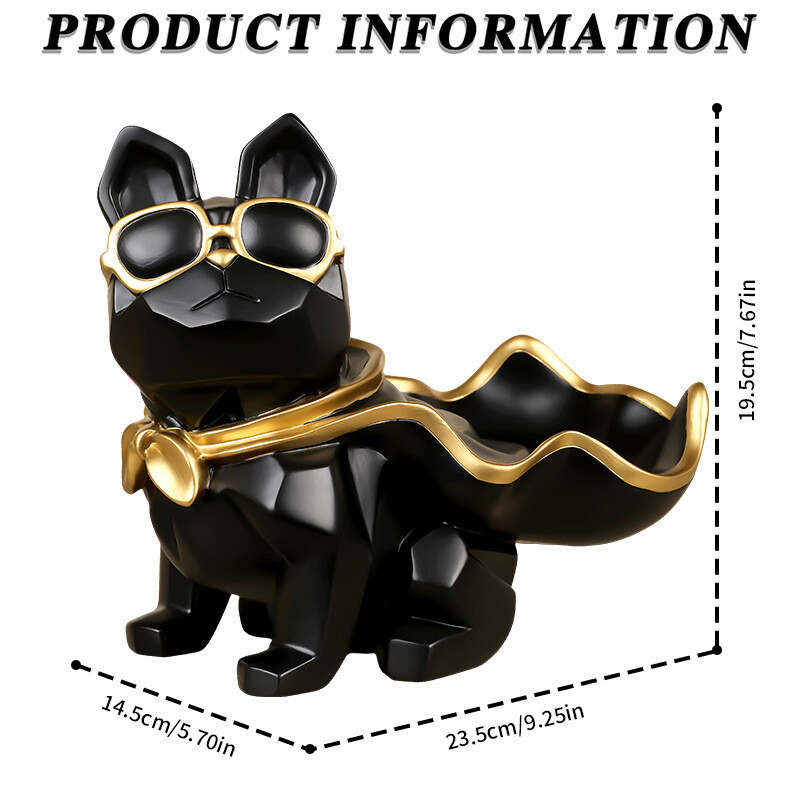 Ornamente drăguțe pentru câini din rășină, coș de depozitare, ornamente pentru comerț exterior transfrontalier, decorațiuni pentru animale de companie, pudel, graur, taur