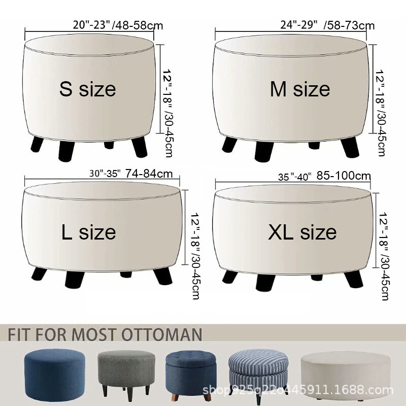 Apvalus sidabrinės lapės formos taburetės užvalkalas, apsauginis užvalkalas, gamintojo kojų atramos užvalkalas, apsauginis batų suoliuko užvalkalas