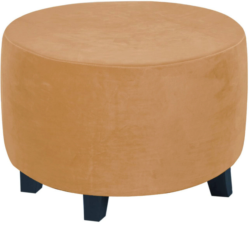 Apvalus sidabrinės lapės formos taburetės užvalkalas, apsauginis užvalkalas, gamintojo kojų atramos užvalkalas, apsauginis batų suoliuko užvalkalas