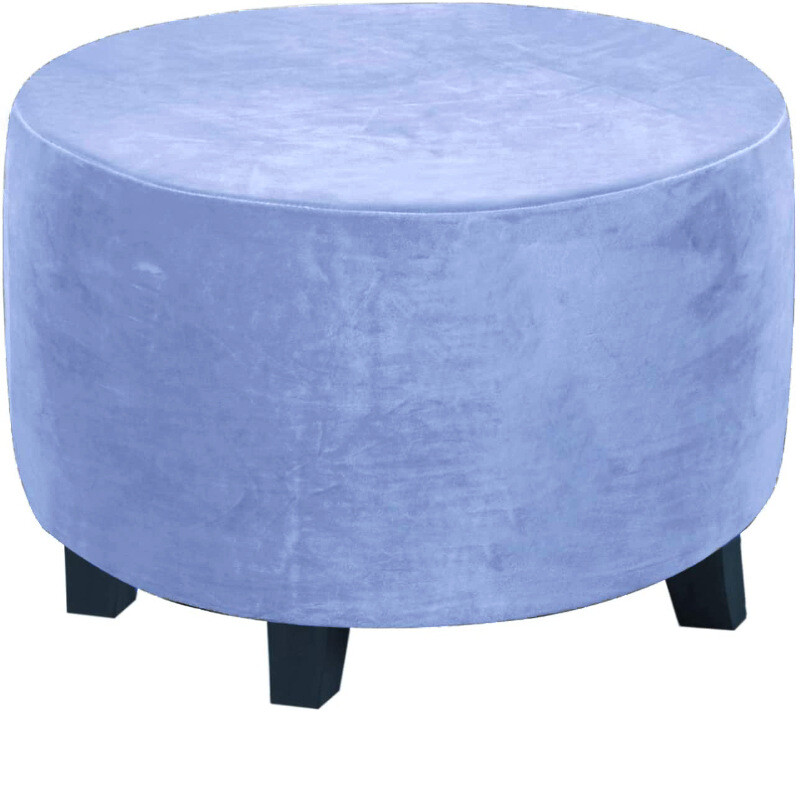 Apvalus sidabrinės lapės formos taburetės užvalkalas, apsauginis užvalkalas, gamintojo kojų atramos užvalkalas, apsauginis batų suoliuko užvalkalas