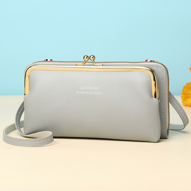 Nova torba za mobitel od proizvođača za žene, jednostavni višeslojni novčanik, velikog kapaciteta, horizontalna torba za rame, večernja clutch torbica