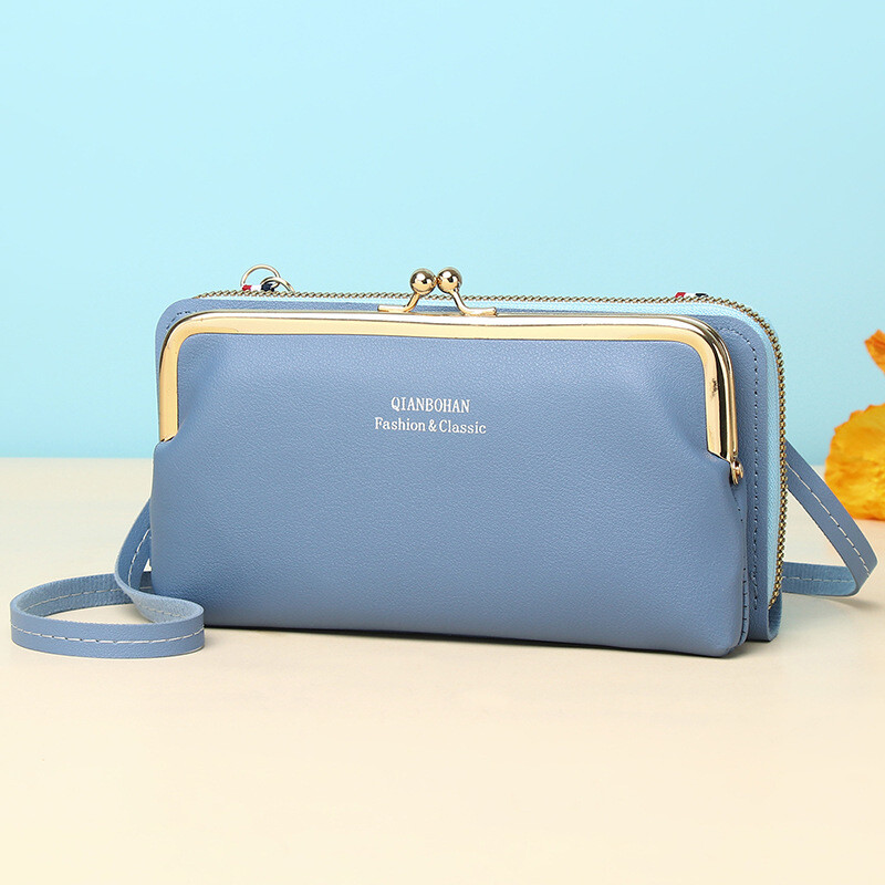 Nova torba za mobitel od proizvođača za žene, jednostavni višeslojni novčanik, velikog kapaciteta, horizontalna torba za rame, večernja clutch torbica
