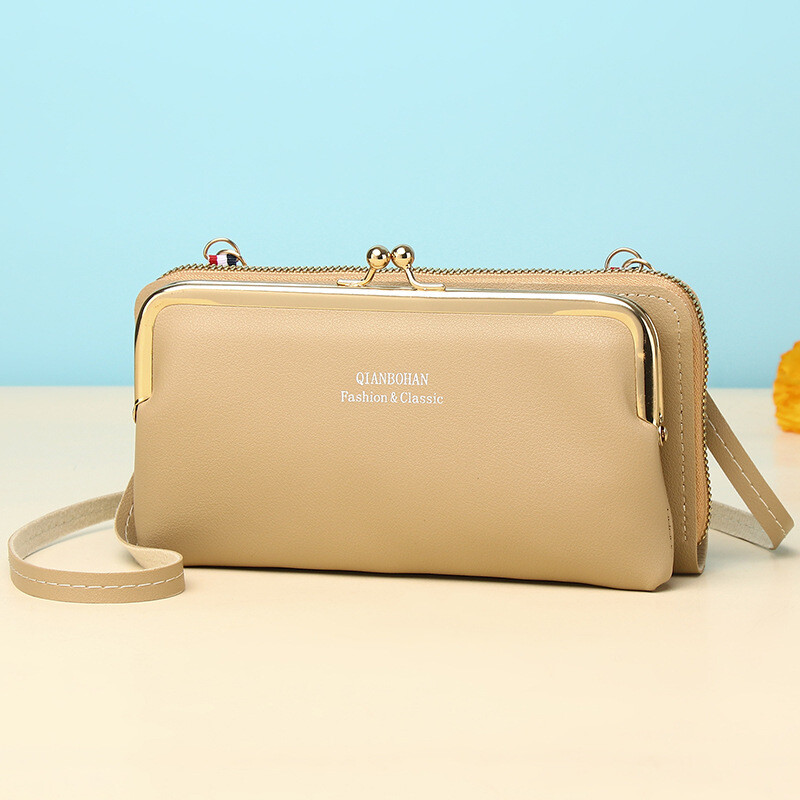 Nova torba za mobitel od proizvođača za žene, jednostavni višeslojni novčanik, velikog kapaciteta, horizontalna torba za rame, večernja clutch torbica