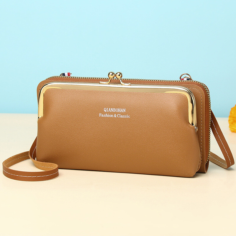 Nova torba za mobitel od proizvođača za žene, jednostavni višeslojni novčanik, velikog kapaciteta, horizontalna torba za rame, večernja clutch torbica