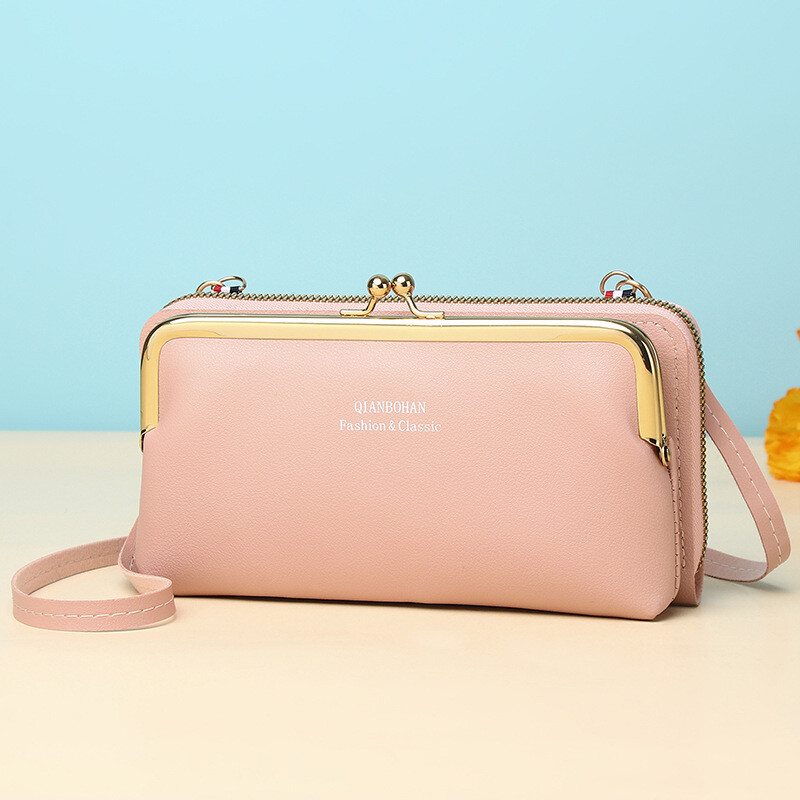 Nova torba za mobitel od proizvođača za žene, jednostavni višeslojni novčanik, velikog kapaciteta, horizontalna torba za rame, večernja clutch torbica