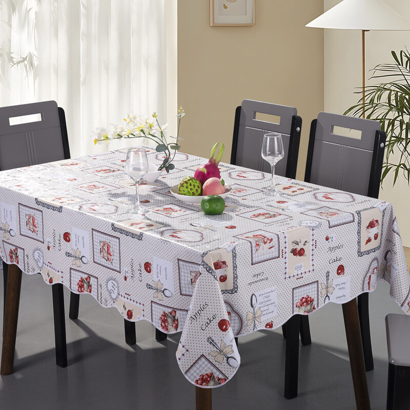 INS стил водоустойчива и маслоустойчива подложка за маса за хранене, която може да се пере, против изгаряне, удебелена PVC покривка за маса за кафе от висок клас