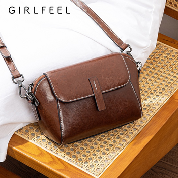 Чанта от естествена кожа в 6 различни цвята