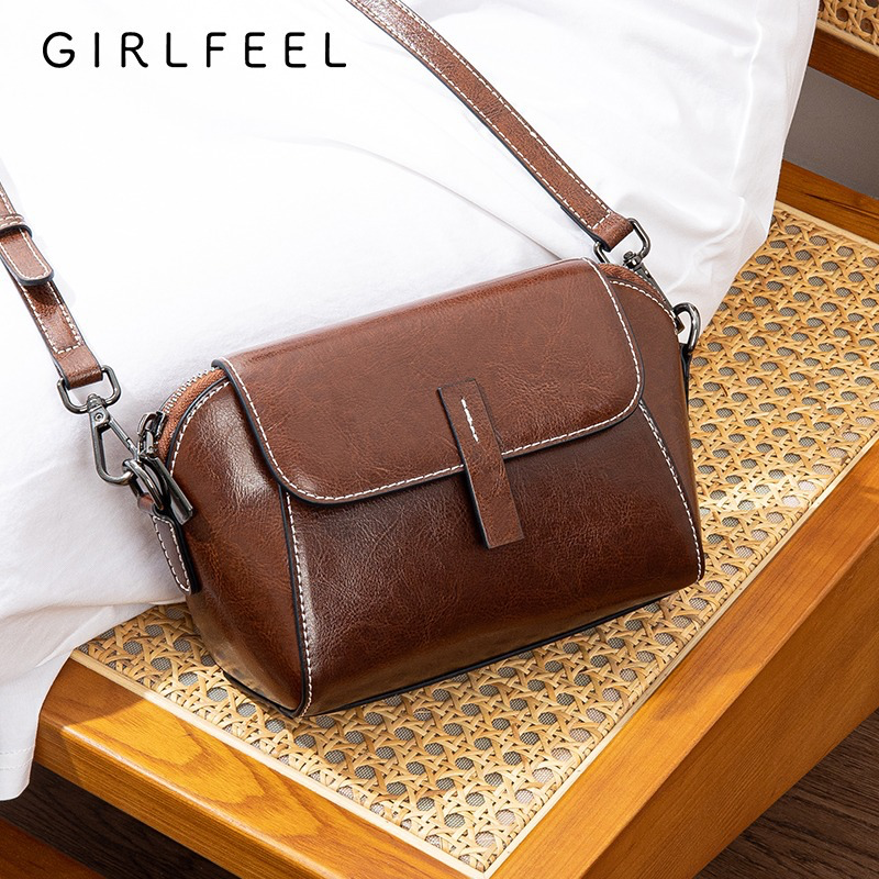 Чанта от естествена кожа в 6 различни цвята