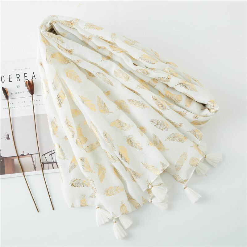 Корейска версия на шал от бали, тънка бяла, гореща сребърна, пера от памук и лен, моден шал за пътуване, декоративен копринен шал, дълъг