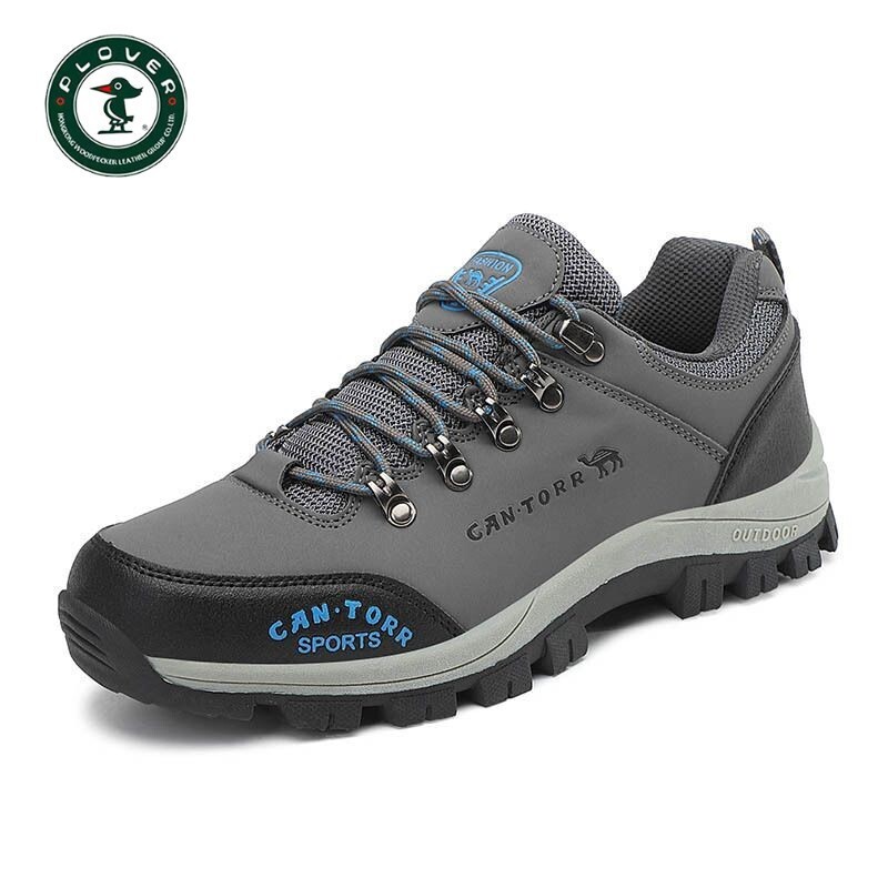 Мъжки спортни, неплъзгащи се, устойчиви на износване туристически обувки PLOVER, есенни и зимни, нови кадифени ежедневни обувки, дишащи, водоустойчиви, за пътуване