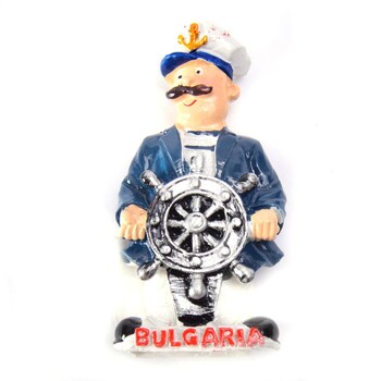 Магнитна фигурка Капитан, Керамична, 8 х 4