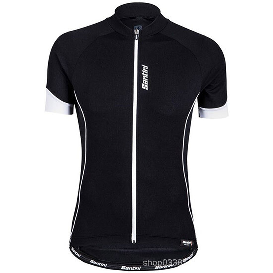 Ανδρική φανέλα ποδηλασίας άνοιξη-καλοκαίρι με κοντά μανίκια SANTINI, αναπνεύσιμη