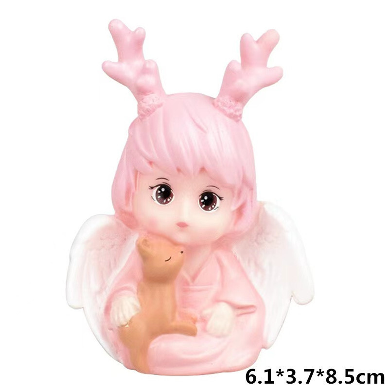 Annos angelo ir kūdikio torto dekoravimo papuošalai interneto įžymybių kūrybinė lėlė miela princesės mergaitės lėlė gimtadienio kepimas