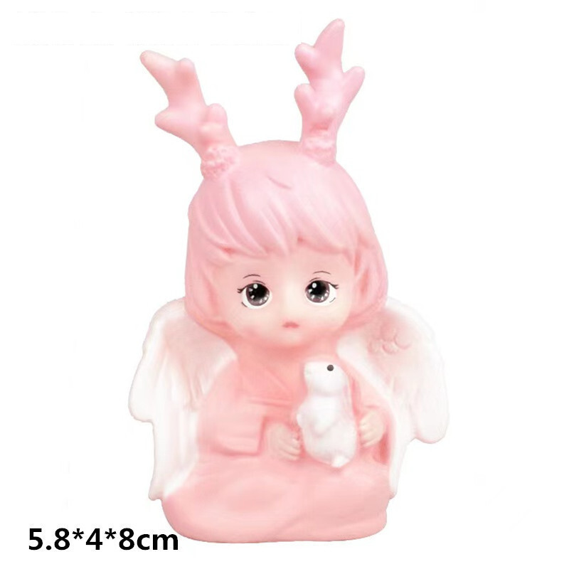 Annos angelo ir kūdikio torto dekoravimo papuošalai interneto įžymybių kūrybinė lėlė miela princesės mergaitės lėlė gimtadienio kepimas