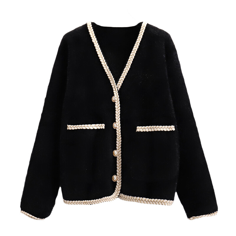 Moteriški didelių dydžių drabužiai 2025 m., stora sesuo MM, pavasaris, nauja mada, temperamentas, amžių mažinantis, tingus megztinis, megztinis