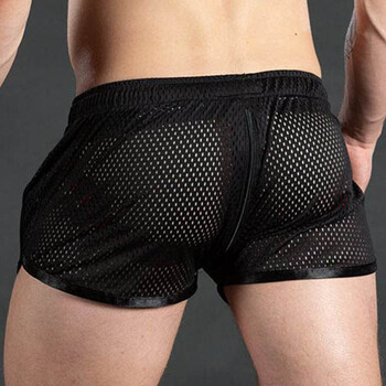 Fitness Fashion Big Holes Muscle Sports Σορτς Ανδρικά Γρήγορο Στέγνωμα Αναπνέοντα Λεπτά Τρία Τέταρτα Παντελόνια Παραλίας Καλοκαίρι Νέα Στυλ