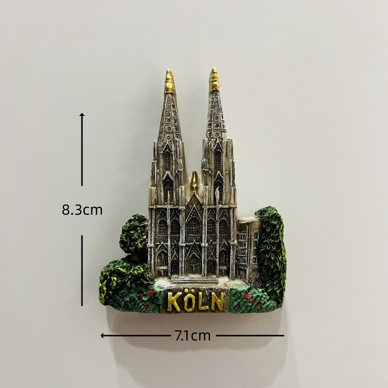 Vokietija Miunchenas Frankfurtas Berlynas Kelnas Hamburgas turistiniai suvenyrai dekoratyviniai amatai magnetiniai šaldytuvo magnetai