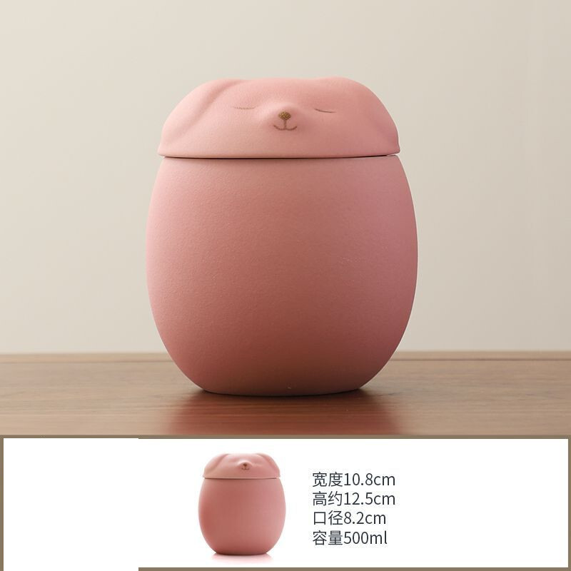 Akmens tējas kastes, mitrumizturīgas uzglabāšanas kastes, retro keramikas kastes, noslēgtas kucēnu kastes, vienkāršas keramikas barības uzglabāšanas kastes, mājdzīvnieku kastes